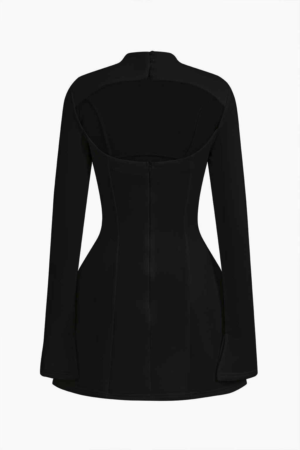 Sırt Dekolteli Mini Elbise