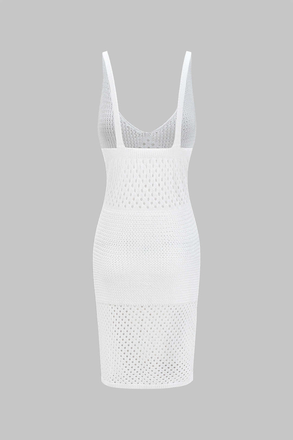 Örgü Boşluklu Kayma Yırtmaçlı Elbise