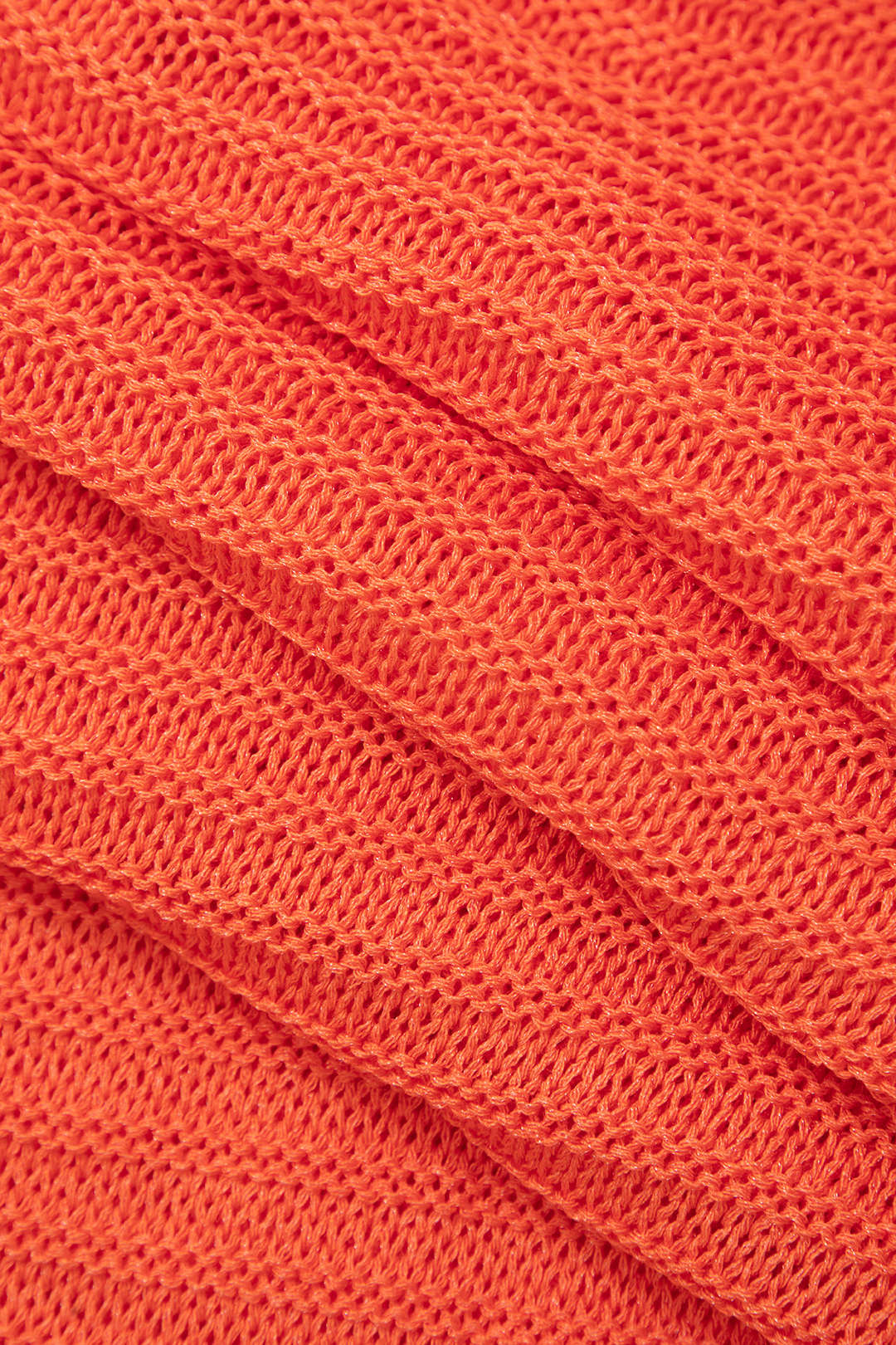 Kenar Kesimi Açık Örgü Sırt Dekolteli Halter Maxi Elbise