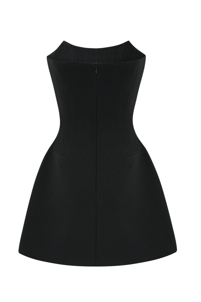 Frances Kristal İşlemeli Kolsuz Mini Elbise