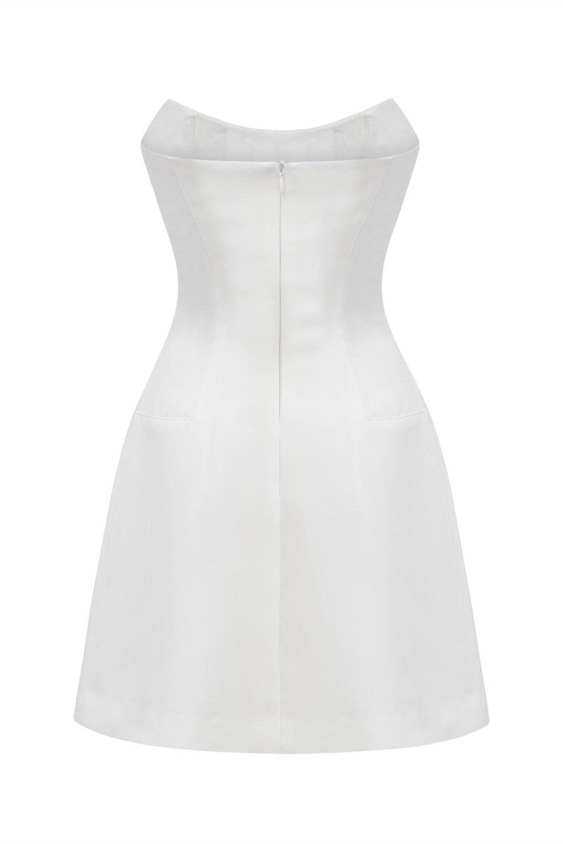 Frances Kristal İşlemeli Kolsuz Mini Elbise