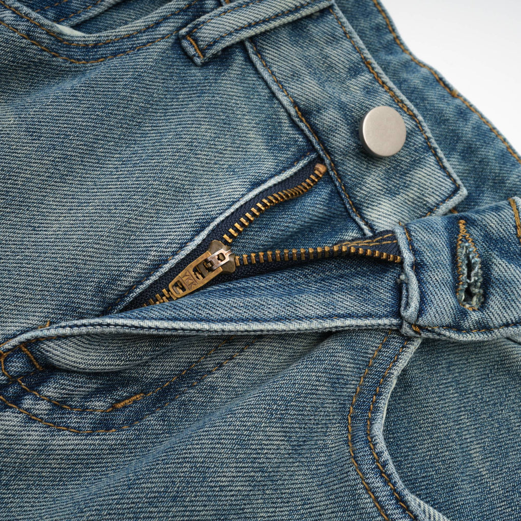 Isla İspanyol paça jean