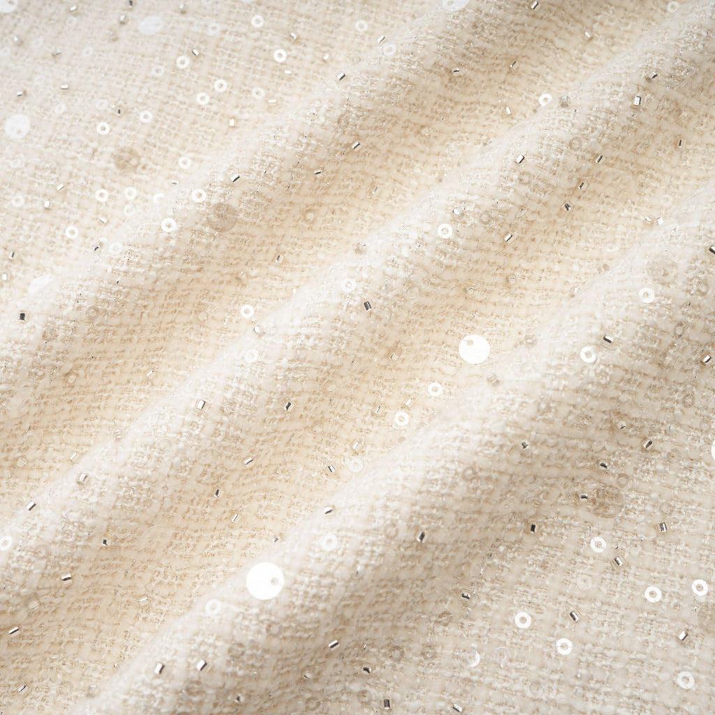 Manon Charm Açık Mavi Işıltılı Tweed Mini Elbise