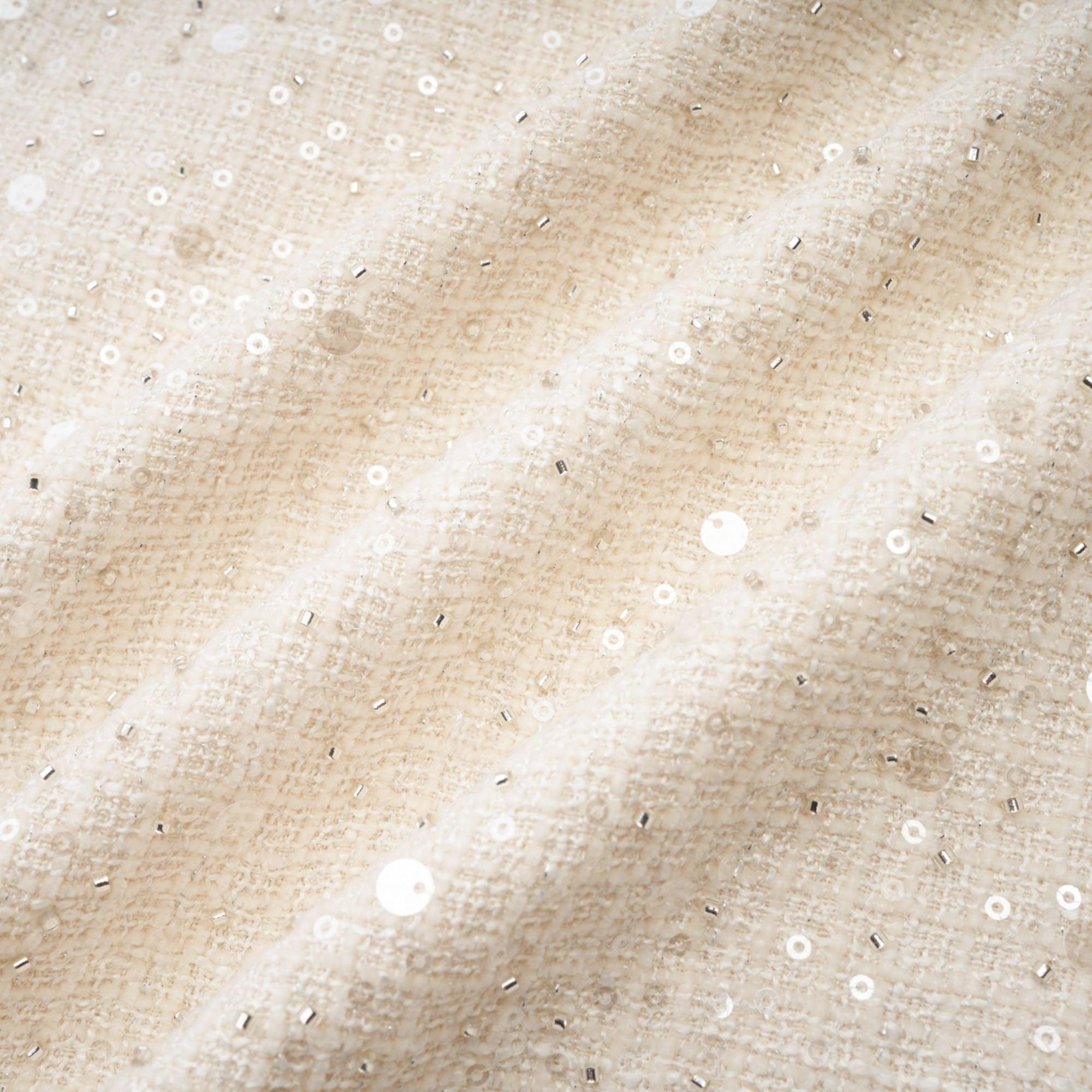 Manon Charm Açık Mavi Işıltılı Tweed Mini Elbise