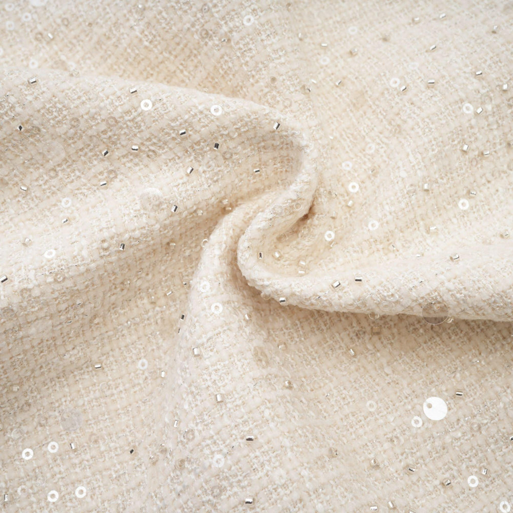 Manon Charm Açık Mavi Işıltılı Tweed Mini Elbise