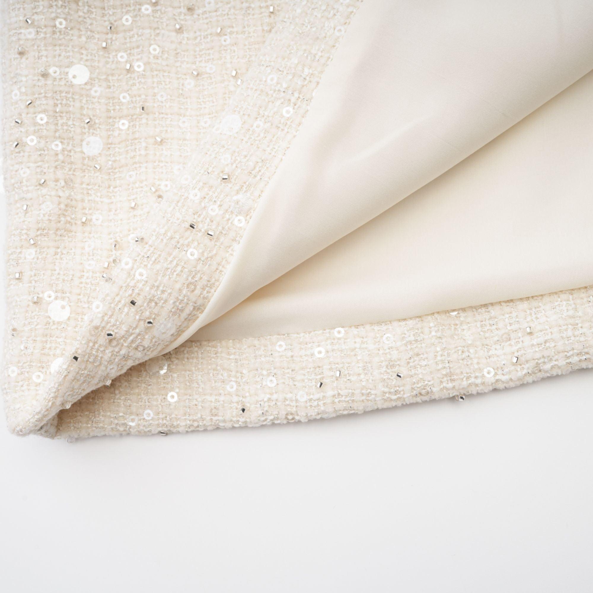 Manon Charm Açık Mavi Işıltılı Tweed Mini Elbise