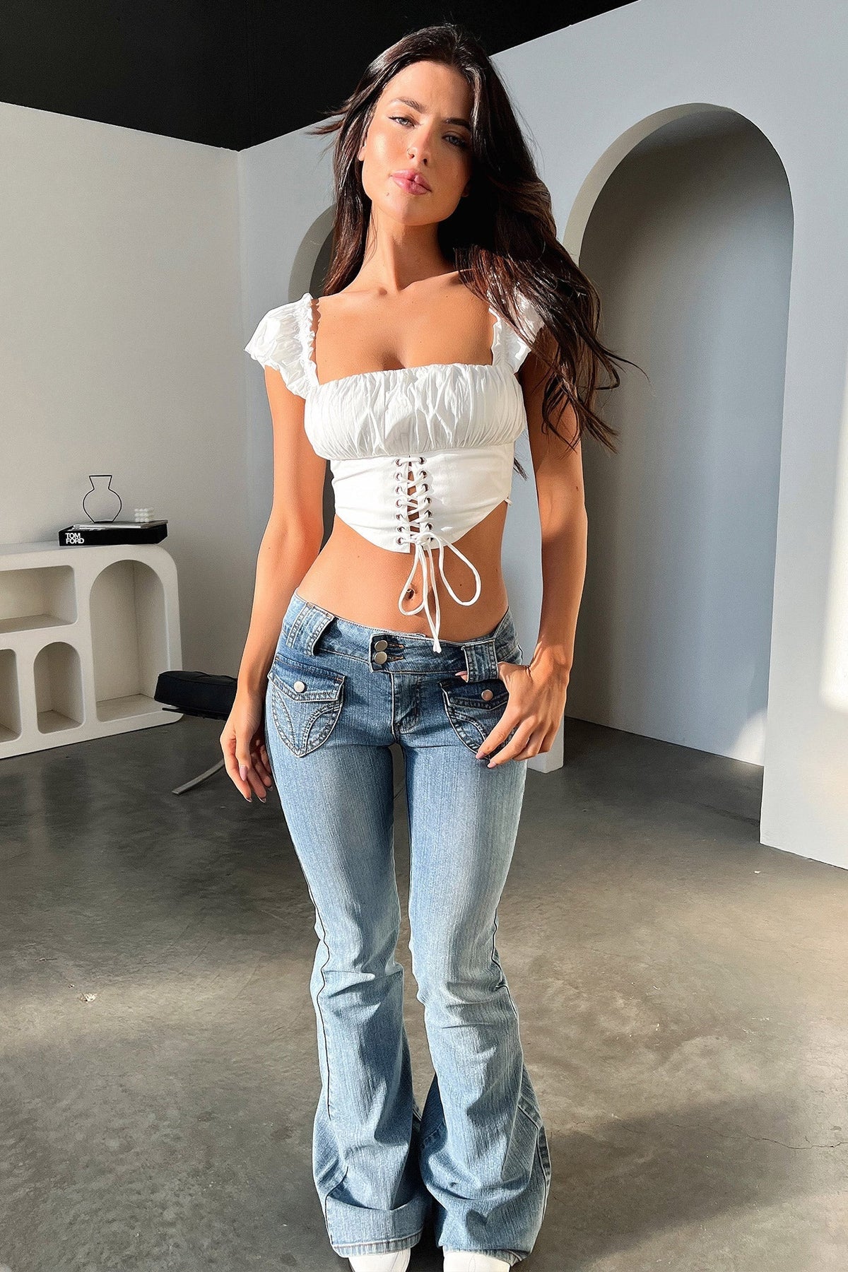Maci Crop - Beyaz